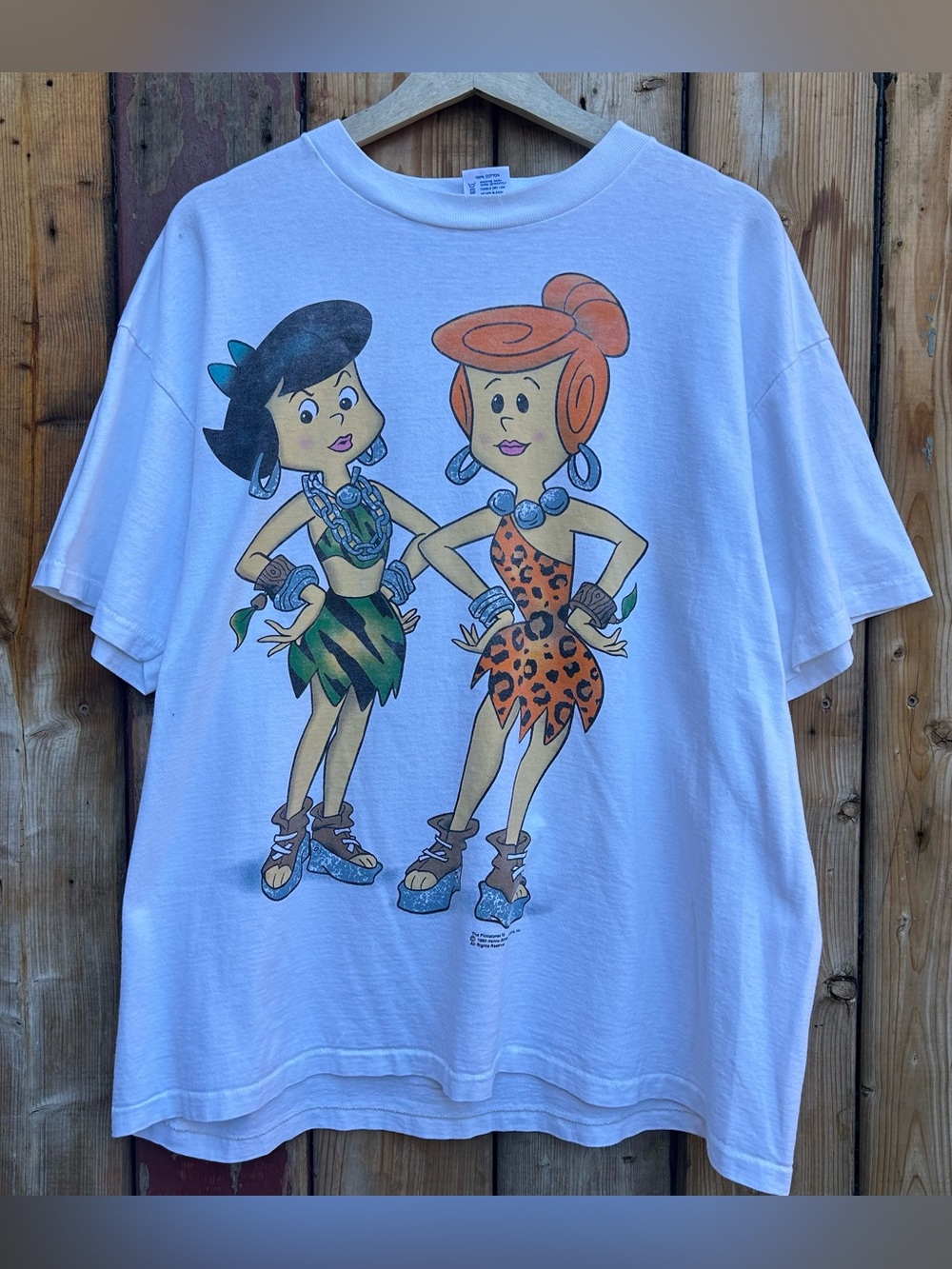 Vintage “The Flinstones Betty & Wilma Tee” (XL)